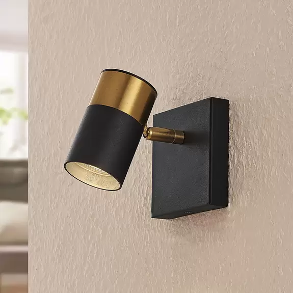 Lampenwelt Arcchio Evaro Strahler, Goldring hinten, 1-fl Sonderangebot