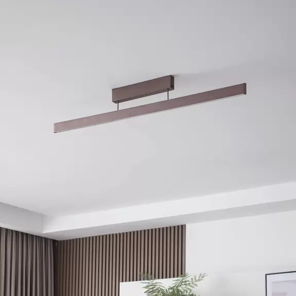Lampenwelt Lucande Smart LED-Deckenleuchte Mylosh, kaffee, CCT, Tuya Exklusivangebot