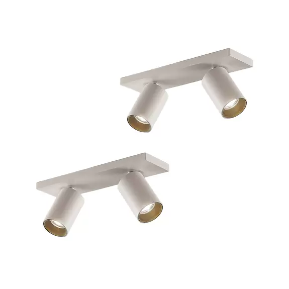 Lampenwelt Arcchio Brinja Strahler, eckig, 2-fl., weiß, 2er Black Friday