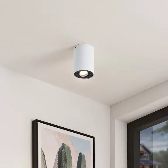 Lampenwelt Arcchio Deckenspot Jolina, rund, weiß/schwarz, 2er-Set, Alu Sonderangebote
