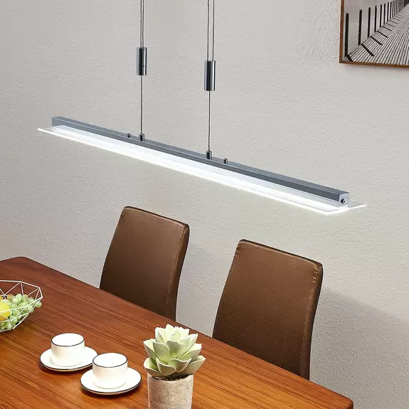 Lampenwelt LED-Balkenpendellampe Sladja mit Touchdimmer Vierteljährliche Förderung