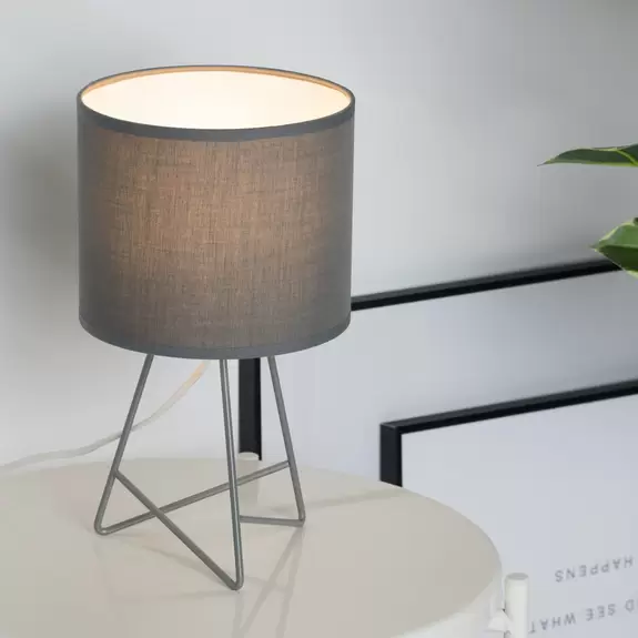 Lampenwelt Pauleen Shiny Star Tischleuchte mit Stoffschirm Online