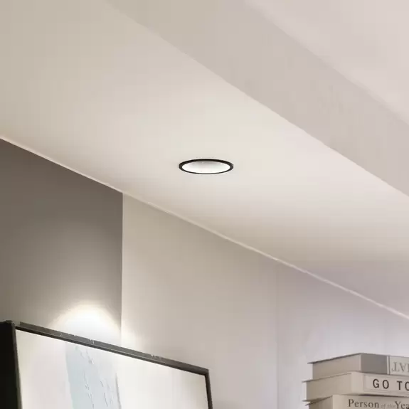 Lampenwelt Arcchio LED-Downlight Niria, schwarz, 4.000K Rabatt