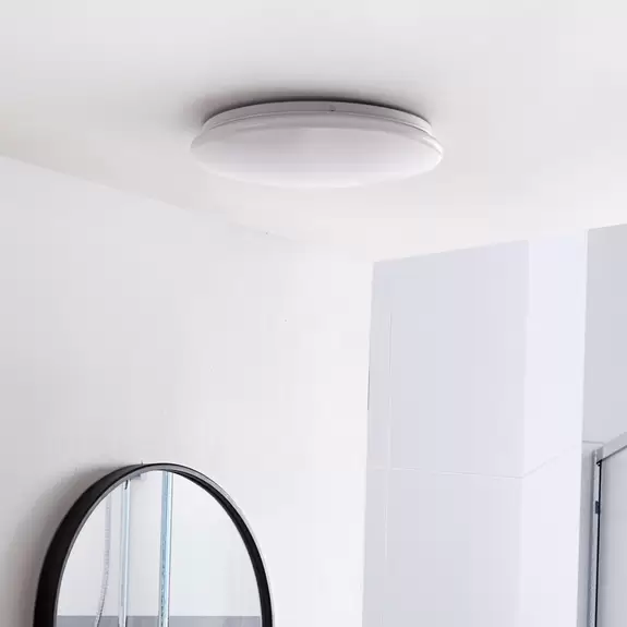 Lampenwelt Lindby LED-Deckenleuchte Eovi 3.000 K weiß Kunststoff 33 cm Super Rabatt