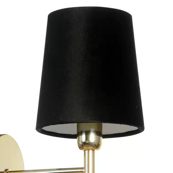 Lampenwelt Euluna Wandleuchte Nita, schwarz/gold, 1-flammig Verkauf
