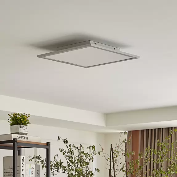 Lampenwelt Lindby LED-Panel Livel, 4.000 K, 40 cm x 40 cm, Aluminium Günstig kaufen