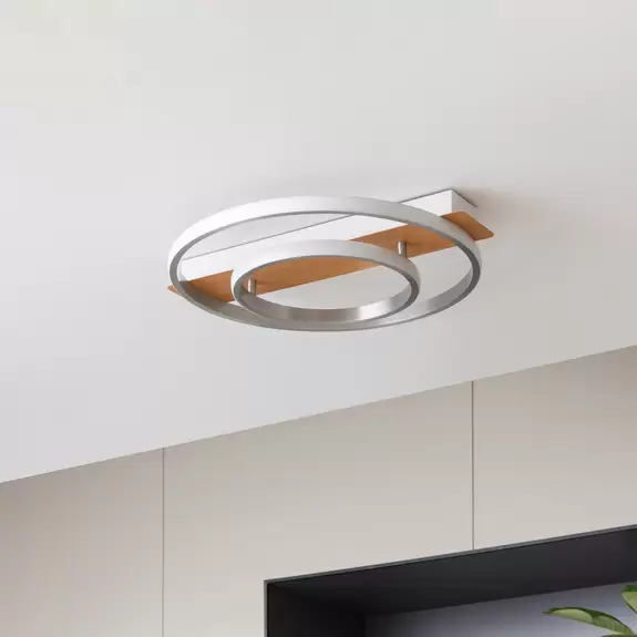 Lampenwelt Lindby Signera LED-Deckenlampe, zweiflammig Valentinstagsangebot