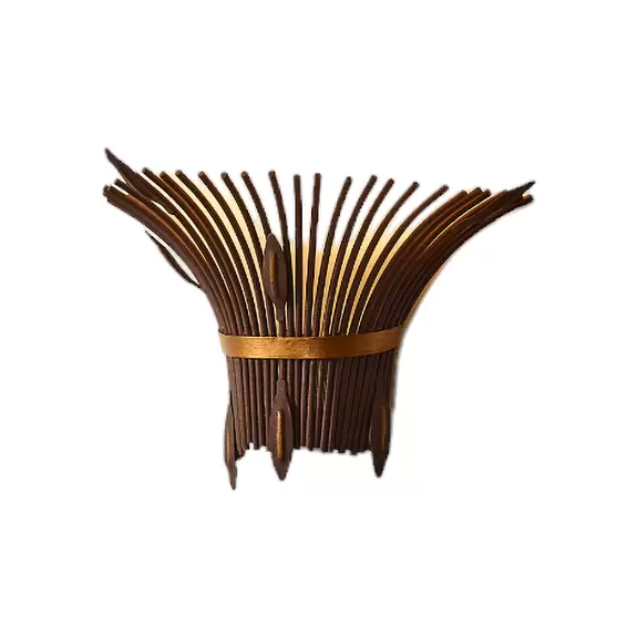 Lampenwelt Afrikanisch angehauchte Wandleuchte Canna Wochenangebot