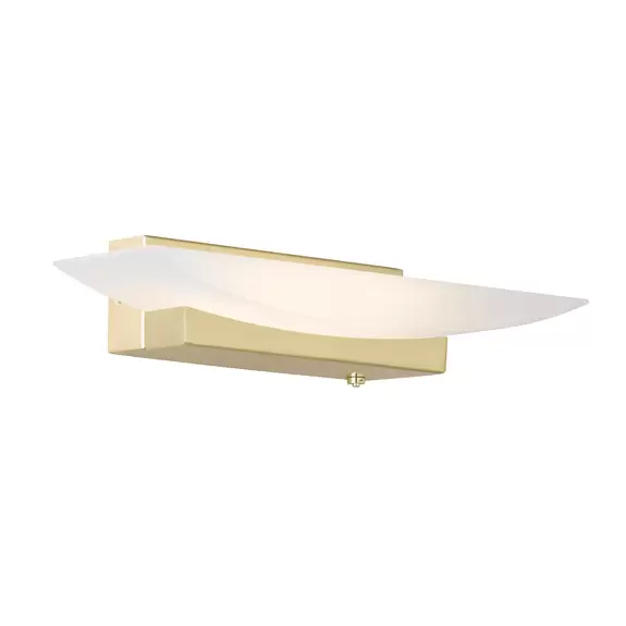 Lampenwelt LED-Wandleuchte Bowl TW CCT Breite 30 cm, messing Letzter Tag
