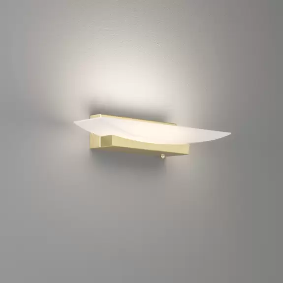 Lampenwelt LED-Wandleuchte Bowl TW CCT Breite 30 cm, messing Letzter Tag