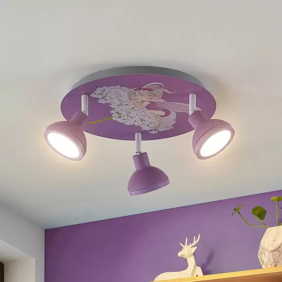 Lampenwelt Lindby Roxas Kinderzimmer-Deckenleuchte, Fee Super Rabatt