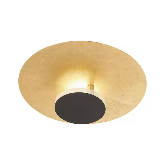 Lampenwelt LED-Deckenlampe Planet indirekt Ø30cm gold/schwarz Riesige Rabatte