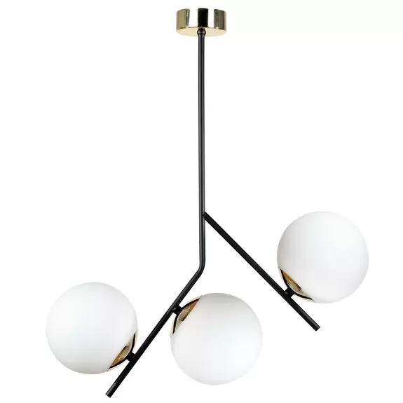 Lampenwelt Euluna Deckenleuchte Canzo, 3-flammig, Glas, Ø 52 cm Verkauf