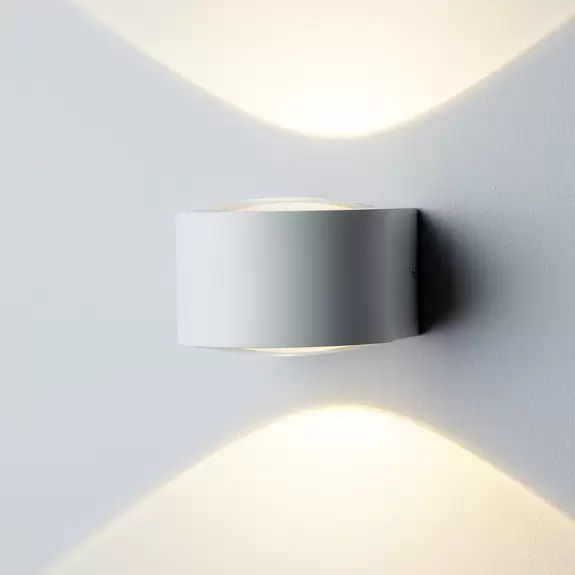 Lampenwelt LOOM DESIGN Frey LED-Wandleuchte IP65 2x6W weiß Blitzverkäufe