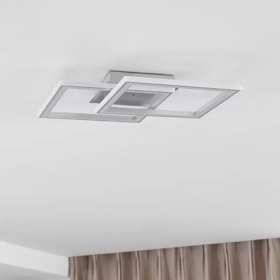 Lampenwelt Lindby Lorina LED-Deckenleuchte, quadratisch, RGBW Jubiläumsangebot