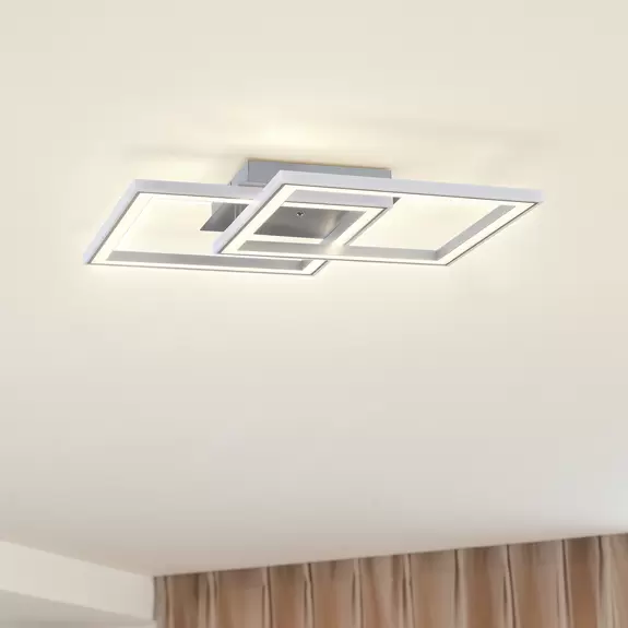 Lampenwelt Lindby Lorina LED-Deckenleuchte, quadratisch, RGBW Jubiläumsangebot