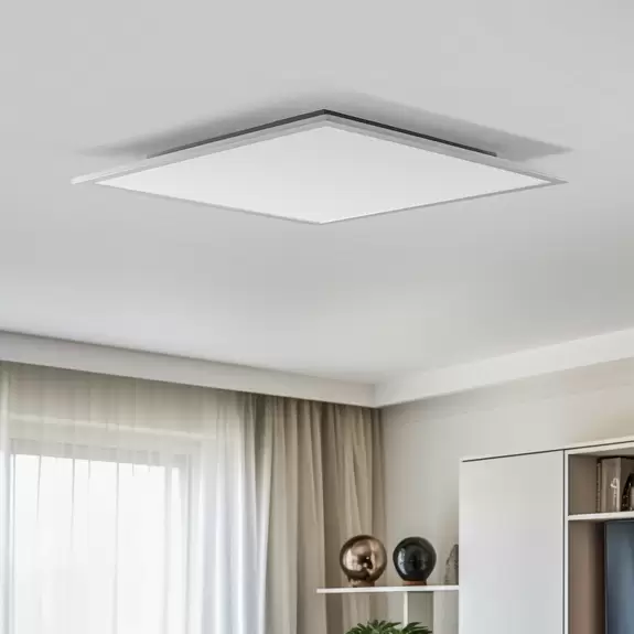 Lampenwelt Lindby LED-Panel Livel, 4.000 K, 62 cm x 62 cm, Aluminium Saisonale Angebote