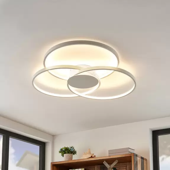 Lampenwelt Lindby Riley LED-Deckenleuchte, dimmbar, weiß JETZT KAUFEN