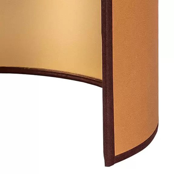 Lampenwelt Envostar Wandlampe Idun braun Höhe 24 cm Naturmaterial vegan Letzter Tag