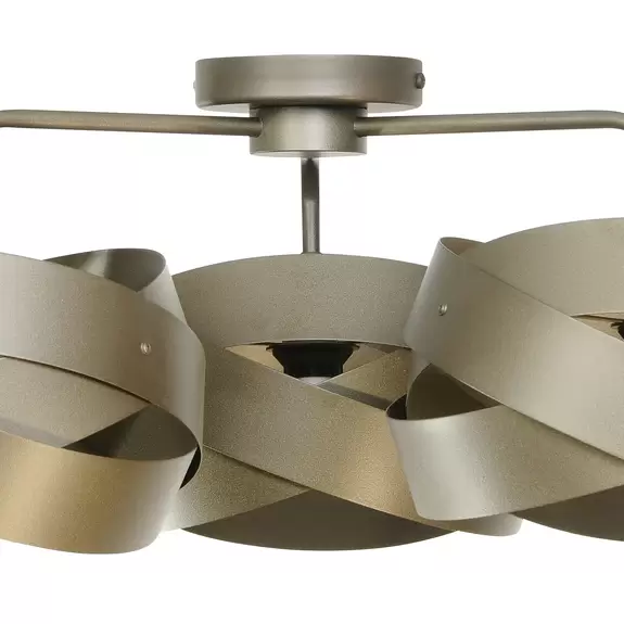 Lampenwelt Euluna Deckenleuchte Tornado, kaffeebraun, 3-flammig Sonderangebot der Fabrik