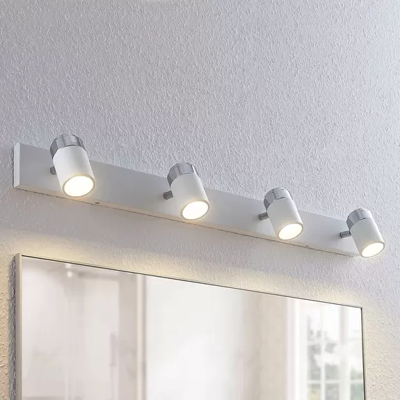 Lampenwelt 4-flammiger Deckenstrahler Kardo, IP44 Discount Store für neue Produkte