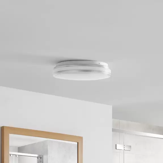 Lampenwelt Arcchio Sinovu LED-Bad-Deckenlampe, chrom, 34 cm Clearance-Verkauf