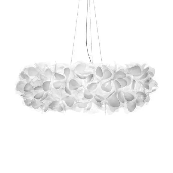 Lampenwelt Slamp Clizia Mama Non Mama Pendel Ø78cm weiß/klar Begrenzt auf 3 Tage