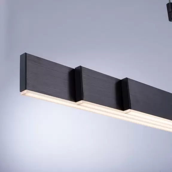 Lampenwelt PURE Moto LED-Hängeleuchte mit Dimmer, grau Black Friday Preise