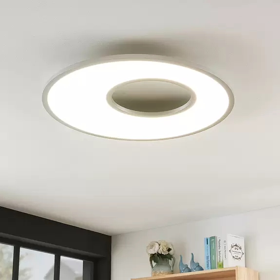 Lampenwelt LED-Deckenleuchte Durun, dimmbar, CCT, rund, 60 cm 50% Rabatt für begrenzte Zeit
