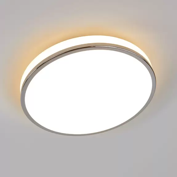 Lampenwelt Lyss - LED-Bad-Deckenleuchte mit Chromrand Blitzverkäufe