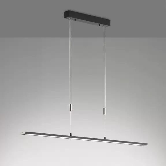 Lampenwelt LED-Hängelampe Metz TW, CCT, Länge 120 cm, schwarz Kostenloser Versand