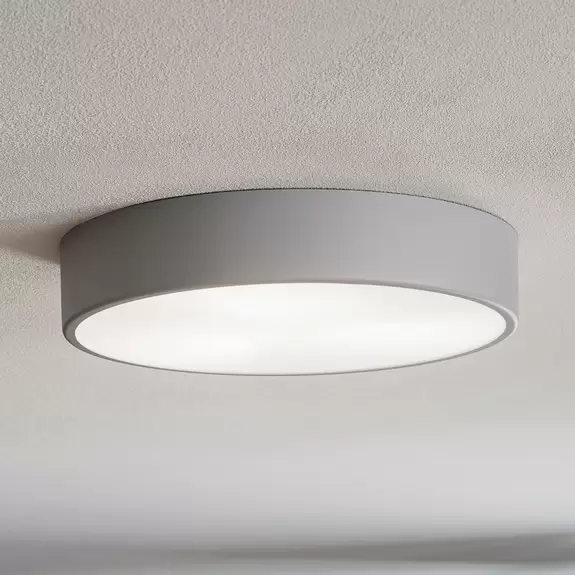 Lampenwelt Deckenlampe Cleo 400, Ø 40 cm grau Versandkostenfrei