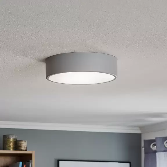 Lampenwelt Deckenleuchte Cleo 300, Sensor, Ø 30cm grau Großer Ausverkauf