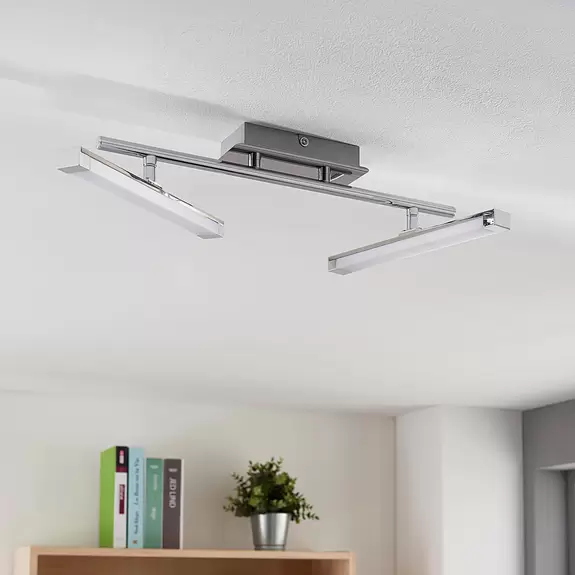 Lampenwelt Moderne LED-Deckenlampe Pilou, 3-stufig dimmbar Online Outlet