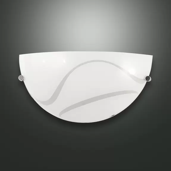 Lampenwelt Wandleuchte Magma, weiß , aus Glas Saisonale Angebote