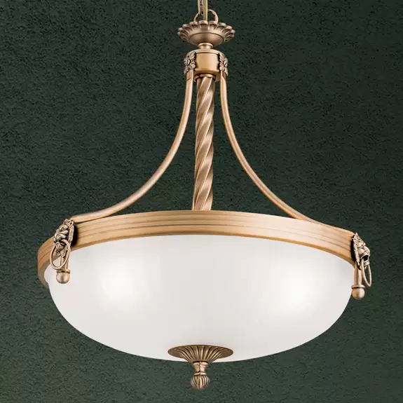Lampenwelt Traditionelle Hängeleuchte Rocca, 44 cm Riesige Ersparnisse