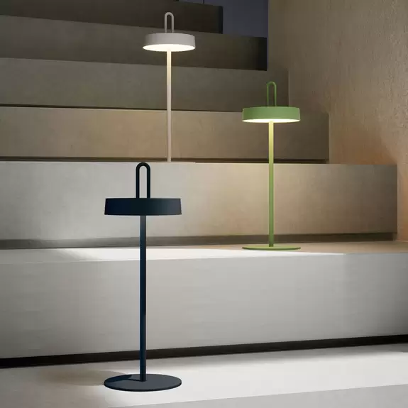 Lampenwelt JUST LIGHT. LED-Akku-Tischleuchte Amag, schwarz, Eisen, IP44 Wochenangebot