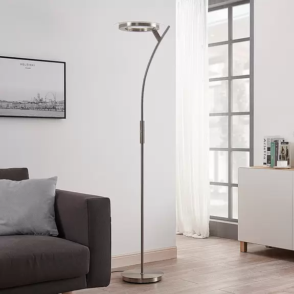 Lampenwelt LED-Deckenfluter Darion mit Dimmer Günstig kaufen