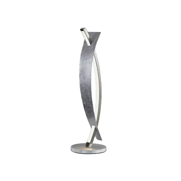 Lampenwelt LED-Tischleuchte Marija in edler Silber-Optik Exklusivangebot