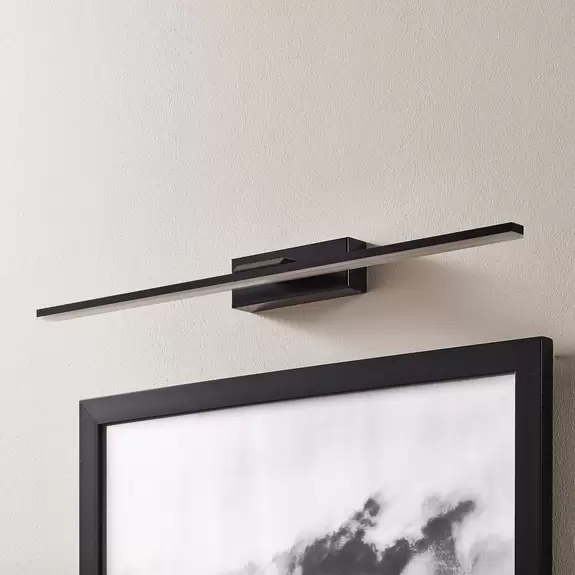 Lampenwelt LED-Wandleuchte Miroir 60 cm schwarz 3000K Black Friday
