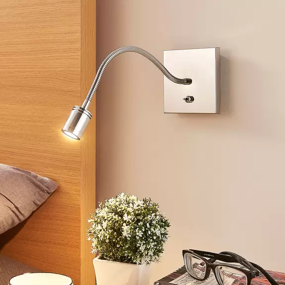 Lampenwelt Verchromte Wand-Leseleuchte Berfin, LED Exklusive Angebote