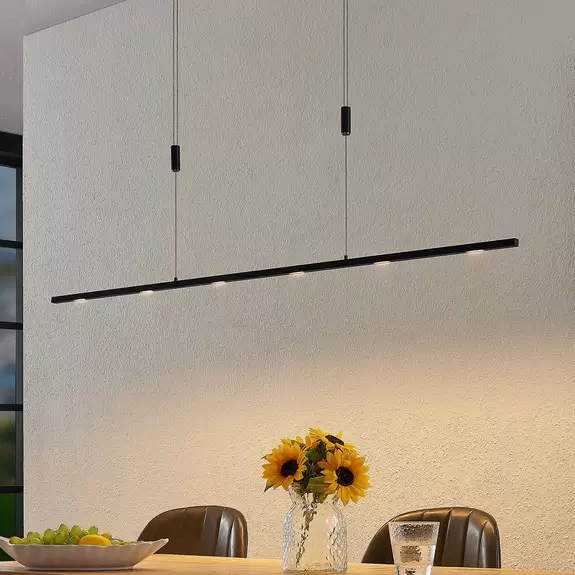 Lampenwelt Lucande Stakato LED-Pendellampe 6fl. 140 cm lang Saisonale Angebote