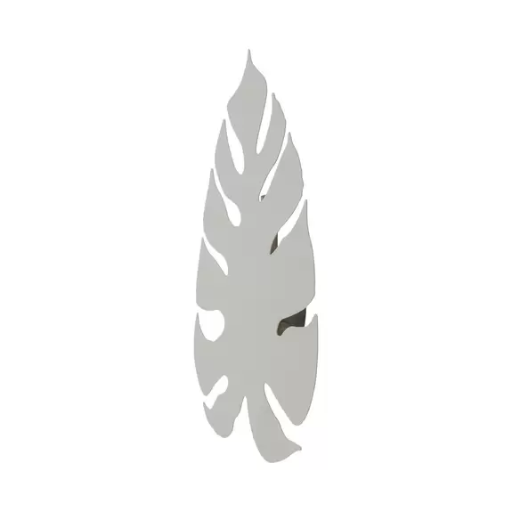 Lampenwelt Wandleuchte Monstera, Blattform, 3 x G9, Stahl, beige Tiefpreis