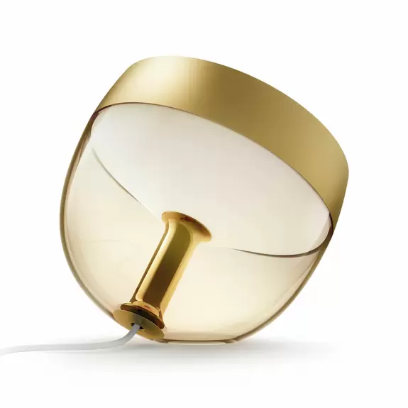 Lampenwelt Philips Hue Iris WACA LED-Tischleuchte, gold Vierteljährliche Förderung