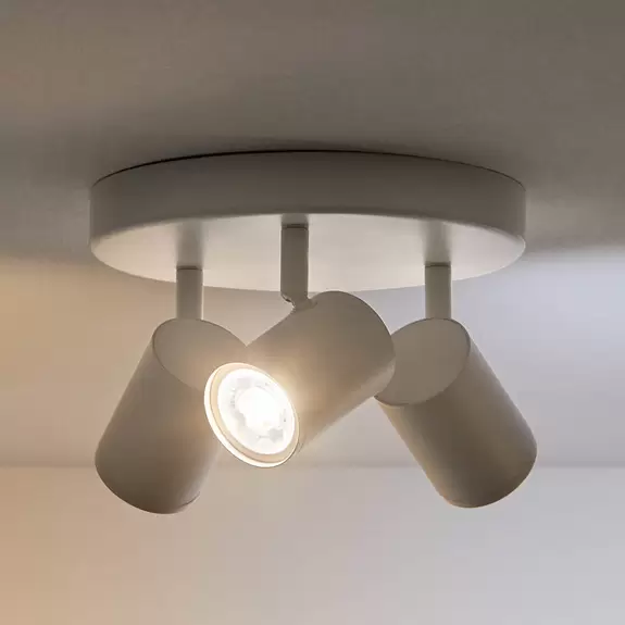 Lampenwelt WiZ LED-Deckenspot Imageo, 3-flg. rund, weiß Kostenloser Versand international