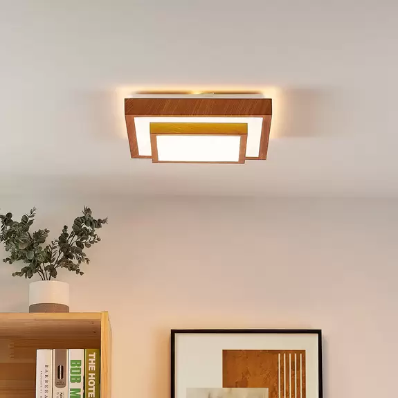 Lampenwelt Lindby Tiril LED-Deckenleuchte, eckig, 32 cm Outlet