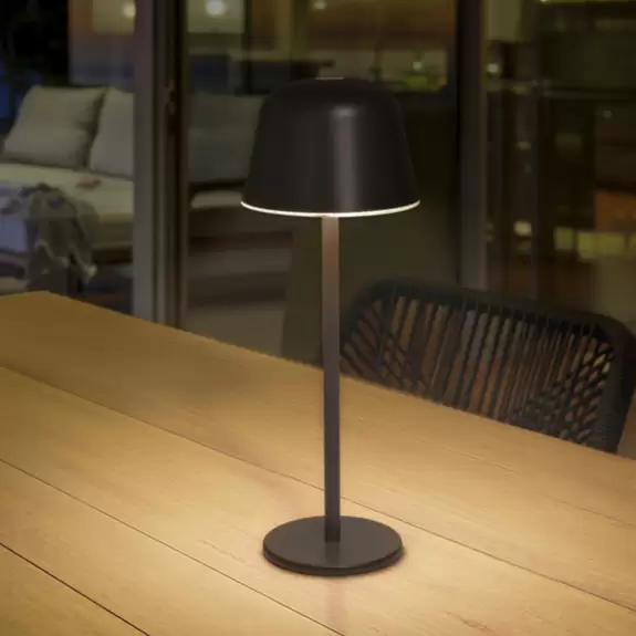 Lampenwelt LEDVANCE LED-Akku-Tischleuchte Style Stan, CCT, dunkelgrau Blitzverkäufe