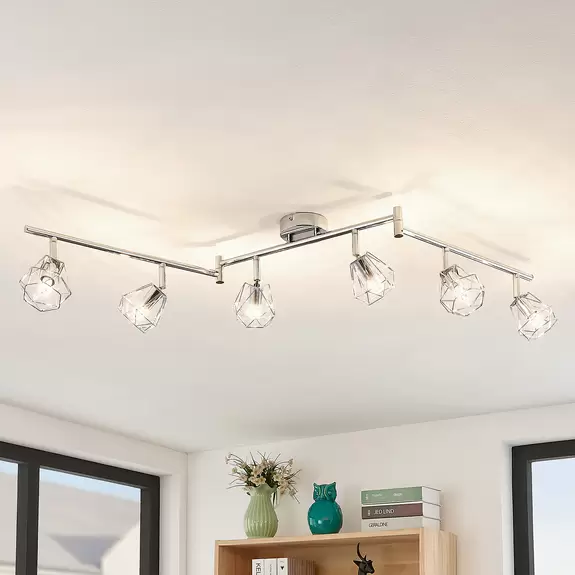 Lampenwelt Lindby Deckenstrahler Giada, sechsflammig Valentinstagsangebot