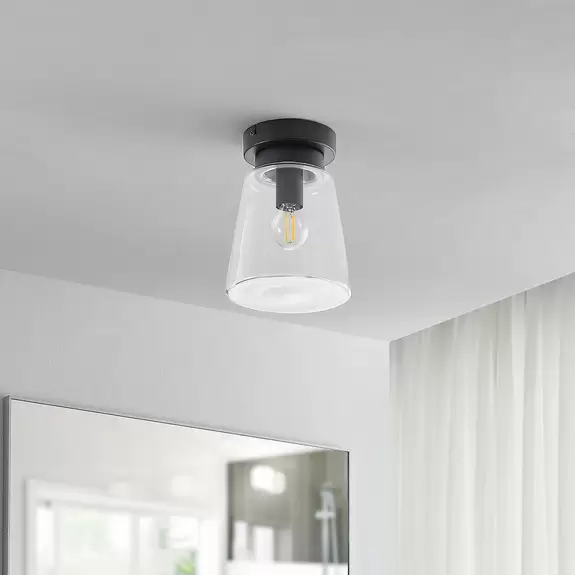 Lampenwelt Lindby Carmalin Deckenleuchte aus Glas Große Rabatte