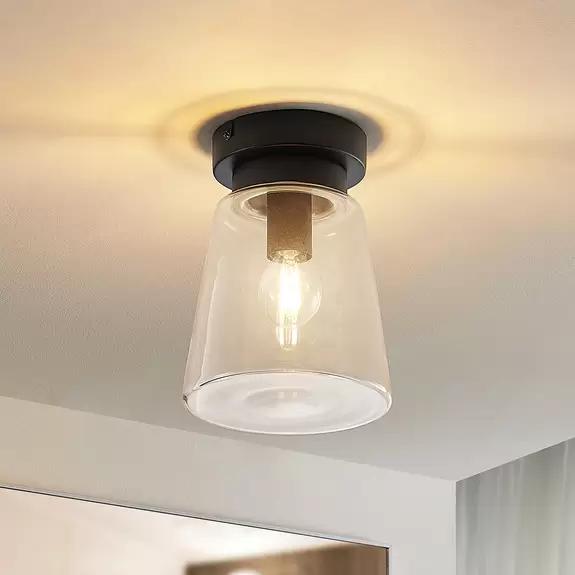 Lampenwelt Lindby Carmalin Deckenleuchte aus Glas Große Rabatte